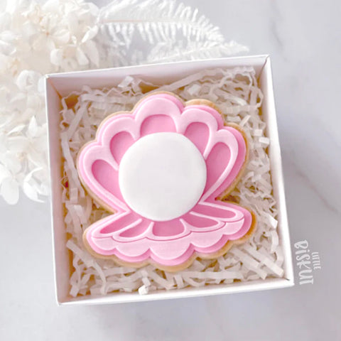 Cookie Cutter Embosser Set -Clam