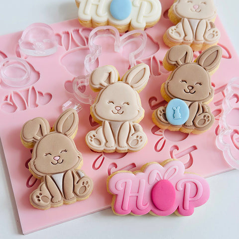 Pattern Shape Plate Kit-  Mini Hop Bunny