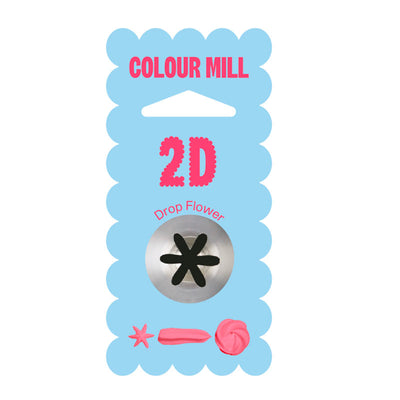 Colour Mill piping Tip - Drop Flower #2D
