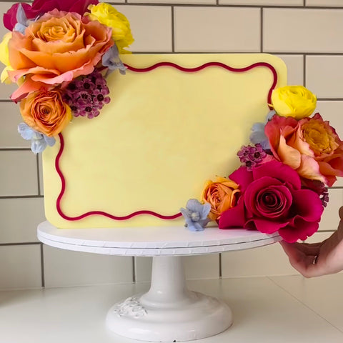 Cake Shape Guides- Curved Rectangle