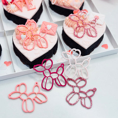 Acrylic Dessert Charms-  Balloon Dog