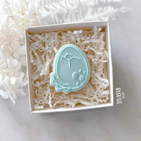 Mini Cookie Cutter Embosser Set -Dinosaur Egg
