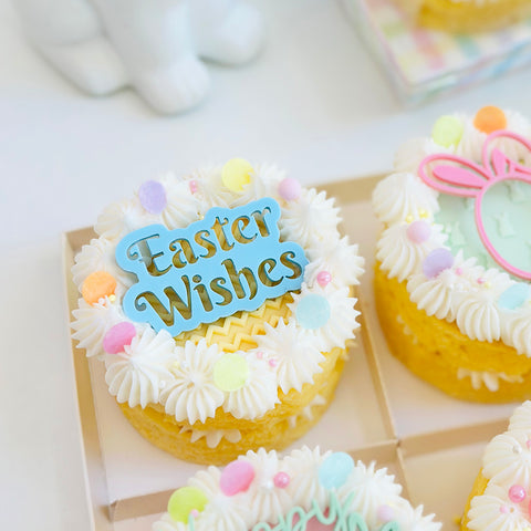 Acrylic Dessert Charms-  Easter Wishes