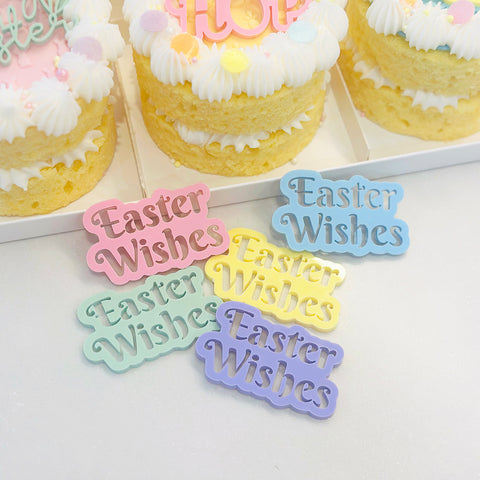 Acrylic Dessert Charms-  Easter Wishes
