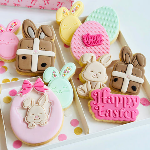 Pattern Shape Plate Kit-  Mini Happy Easter Bunny Egg