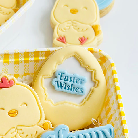 Little Imprints Stamp & Cutter - Easter Wishes