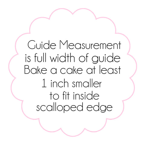 Cake Shape Guides Set - Full Scallop