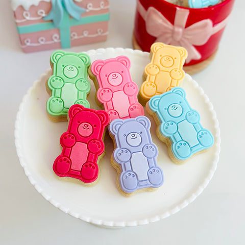 Mini Cookie Stamp & Cutter Set - Gummy Bear