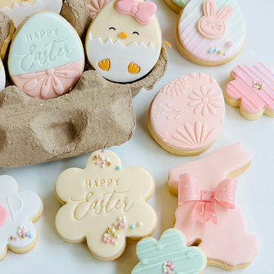 Mini Cookie Embosser -  Happy Easter Text