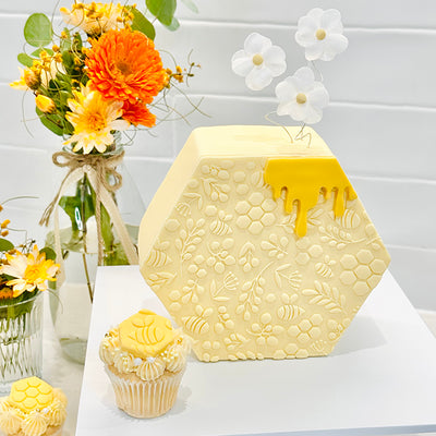 Hexagon - Acrylic Cake Shape Guides - set of 2