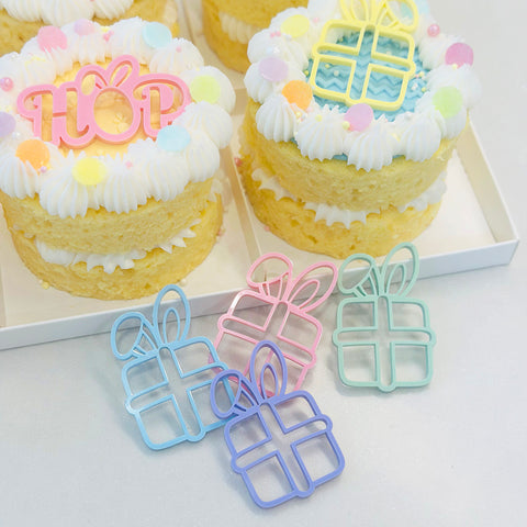 Acrylic Dessert Charms-  Hot Cross Bunnies