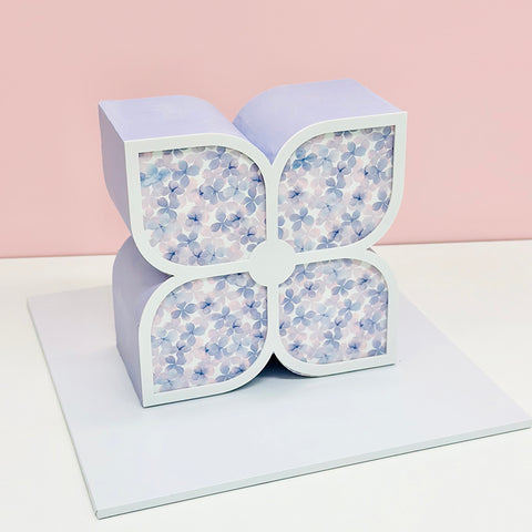 Cake Plaque - Hydrangea - (Matches Hydrangea Cake Shape Guide)