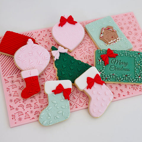 Large Multi Pattern Plate- Christmas