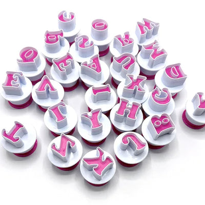 Large Uppercase Alphabet Plunger Cutter Set