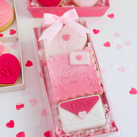 Cookie /Desert Box with Clear Lid -  19cm x 8.5cm x 6.5cm