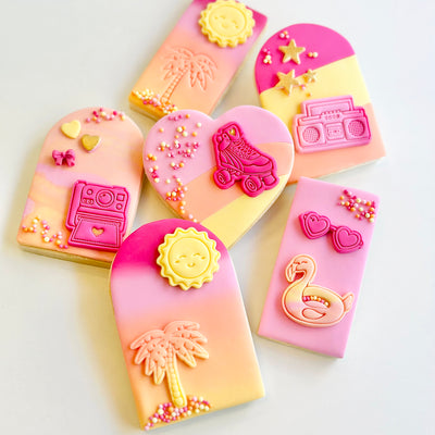 Mini Fondant Stamp and Cutters - Malibu Dreams