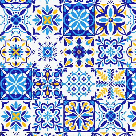 Edible Icing image -  Mediterranean Tiles
