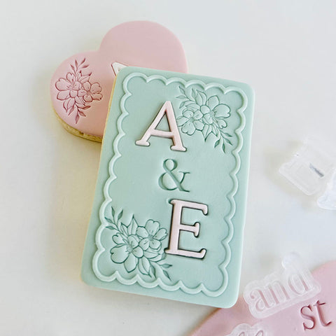 Little Imprints Stamp & Cutter - Corner Floral