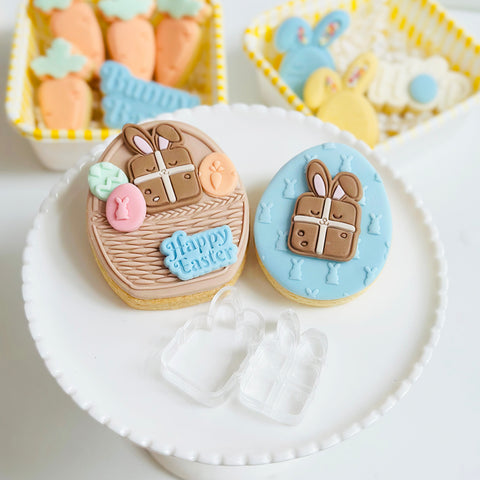 Little Imprints Stamp & Cutter - Hot Cross Bunny