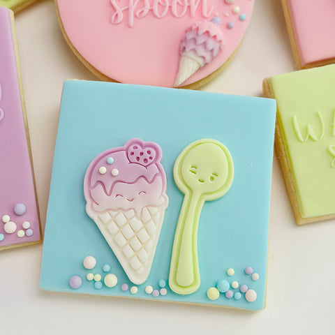 Little Imprints Stamp & Cutter- Ice cream