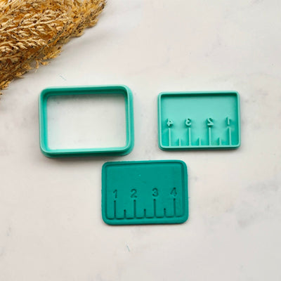 Cookie Cutter Embosser Set- Mini Ruler