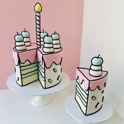 Cake Shape  Guides - Missing Cake Slice