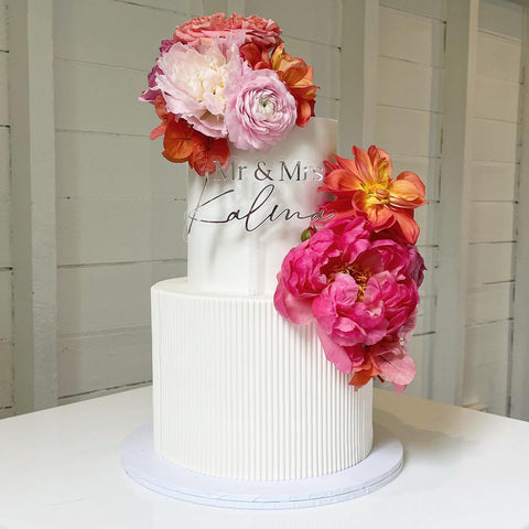 Custom Acrylic Cake Topper - Mr & Mrs Name