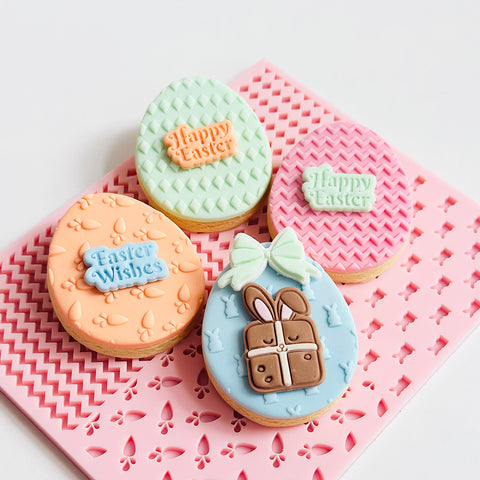 Little Imprints Stamp & Cutter - Hot Cross Bunny