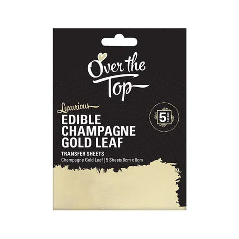 Champagne Gold Leaf Sheets- 5 pack