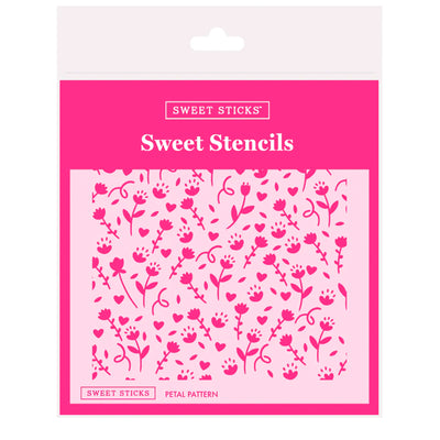 Sweet Sticks Stencil -Petal Pattern