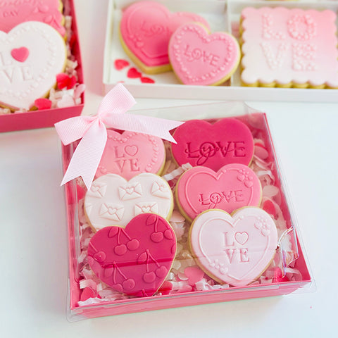 Cookie /Desert Box with Clear Lid - 12cm x 11cm x 6cm