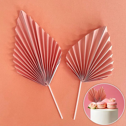 Baby Pink Deco Fan - 2pce