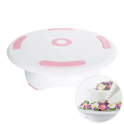 Cake Craft turntable - Pink and White