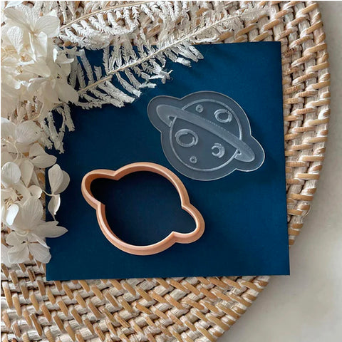 Mini Cookie Cutter Embosser Set -Planet