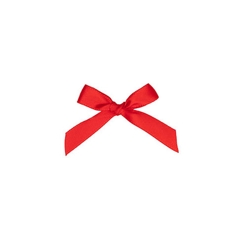 Mini Bows 24pack - Satin- Red