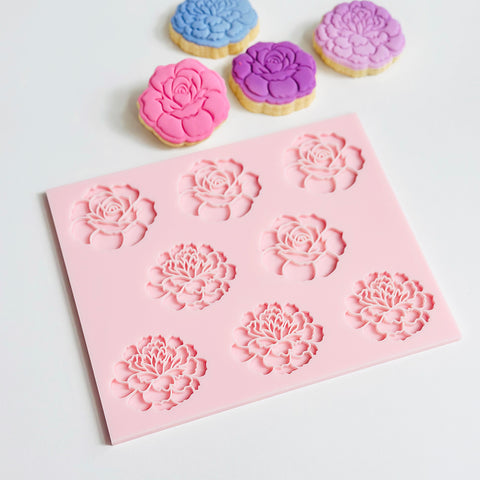 Pattern Shape Plate Kit-  Mini Rose and Carnation