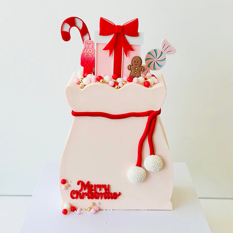 Mini Cake Plaque - Merry Christmas-5pack
