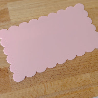 Scalloped Acrylic Plate- Mothers Day Breaky in Bed - 5 pack
