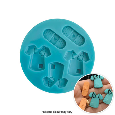 Silicone Mould - Scrubs and Bandaids