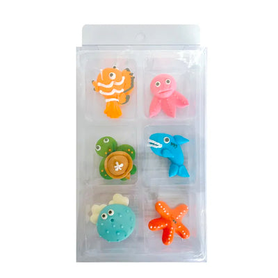 Cupcake Decorations- Sea Animals- 6pack