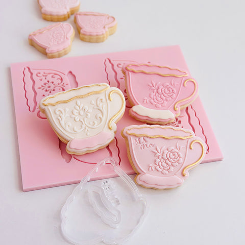 Pattern Shape Plate Kit-  Tea Cup