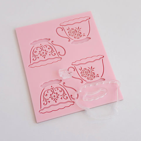 Pattern Shape Plate Kit-  Tea Cup