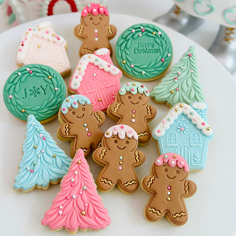 Pattern Shape Plate Kit- Mini Gingerbread House and Man