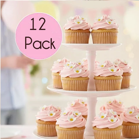 Sugar Blossoms- 12 pack-  White and Yellow