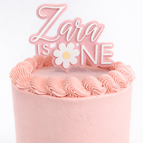Custom Acrylic Cake Topper - Daisy One