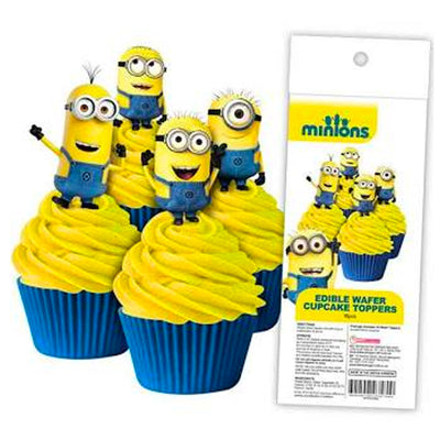 Cupcake Wafer Shapes - Minion 16 pieces