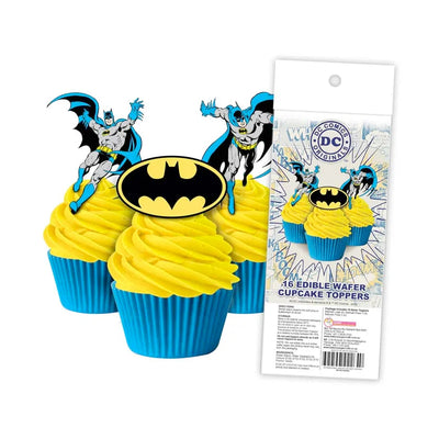 Cupcake Wafer Shapes - Batman 16 pieces
