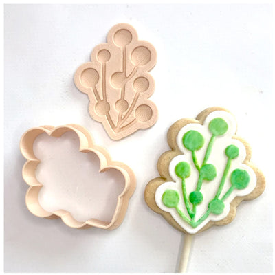 Cookie Cutter and Embosser Set -Berry Cluster