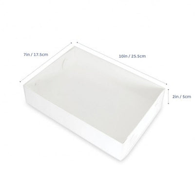 Cookie Box - 10" x 7" x 2" - CLEAR LID