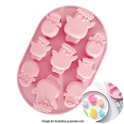 Silicone Easter Chick Cavity Mould - 9 Cavities